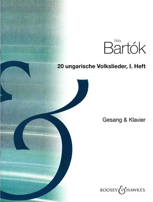 Book cover for 20 Hungarian Folksongs - Volume I