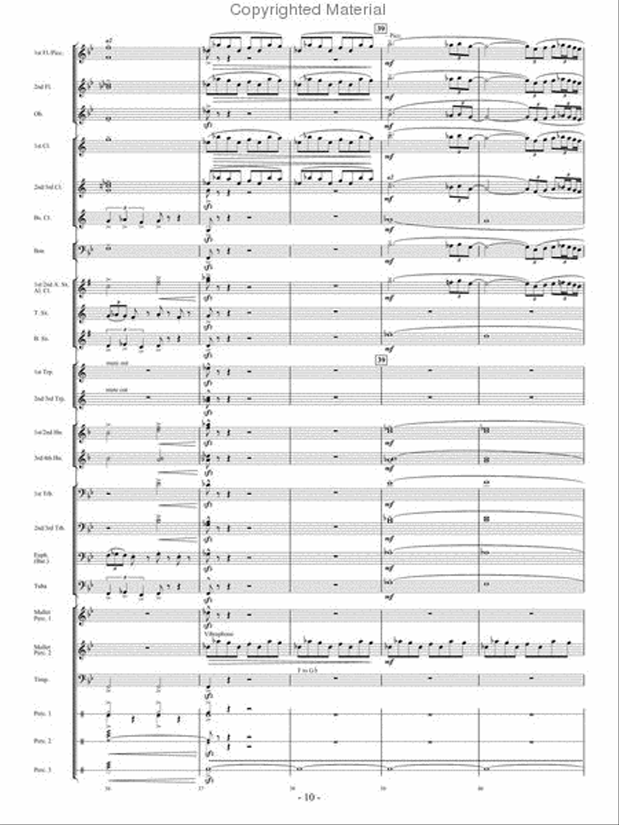 From the Eye of the Storm Concert Band scores gallery preview page 9