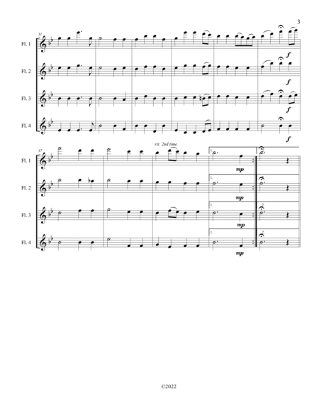 Christmas Hymns for Flute Quartet image number null