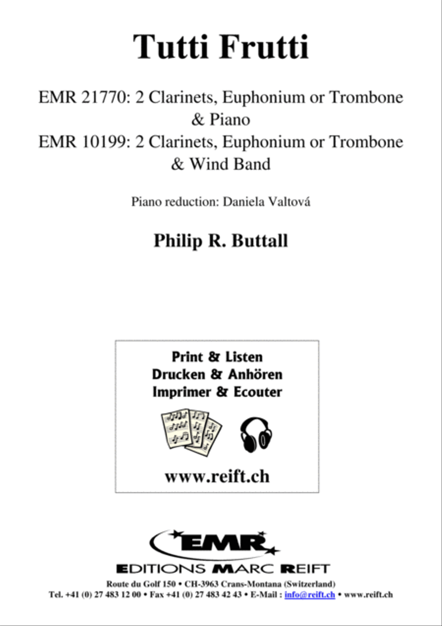 Tutti Frutti Clarinet scores gallery preview page 2