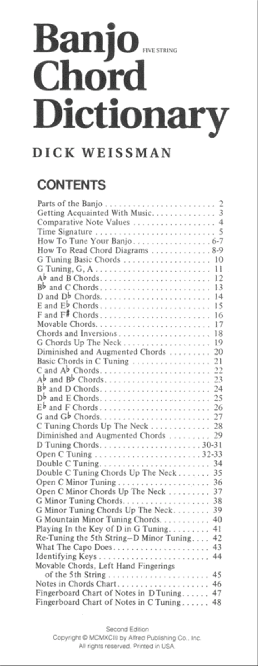 Banjo Chord Dictionary Banjo scores gallery preview page 2