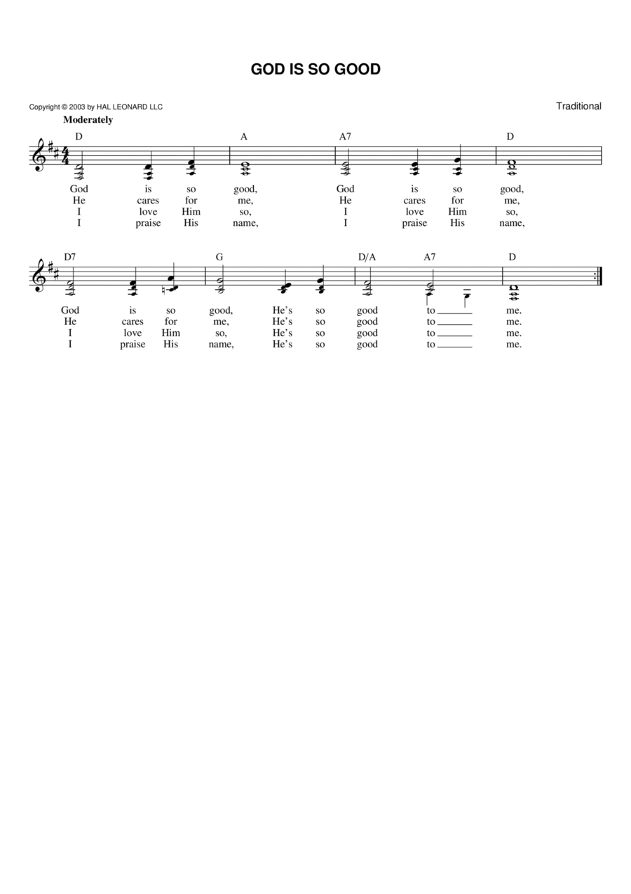 God Is So Good Flute scores gallery preview page 1