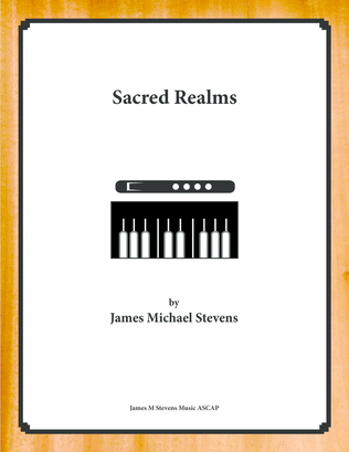 Book cover for Sacred Realms - Alto Flute & Piano