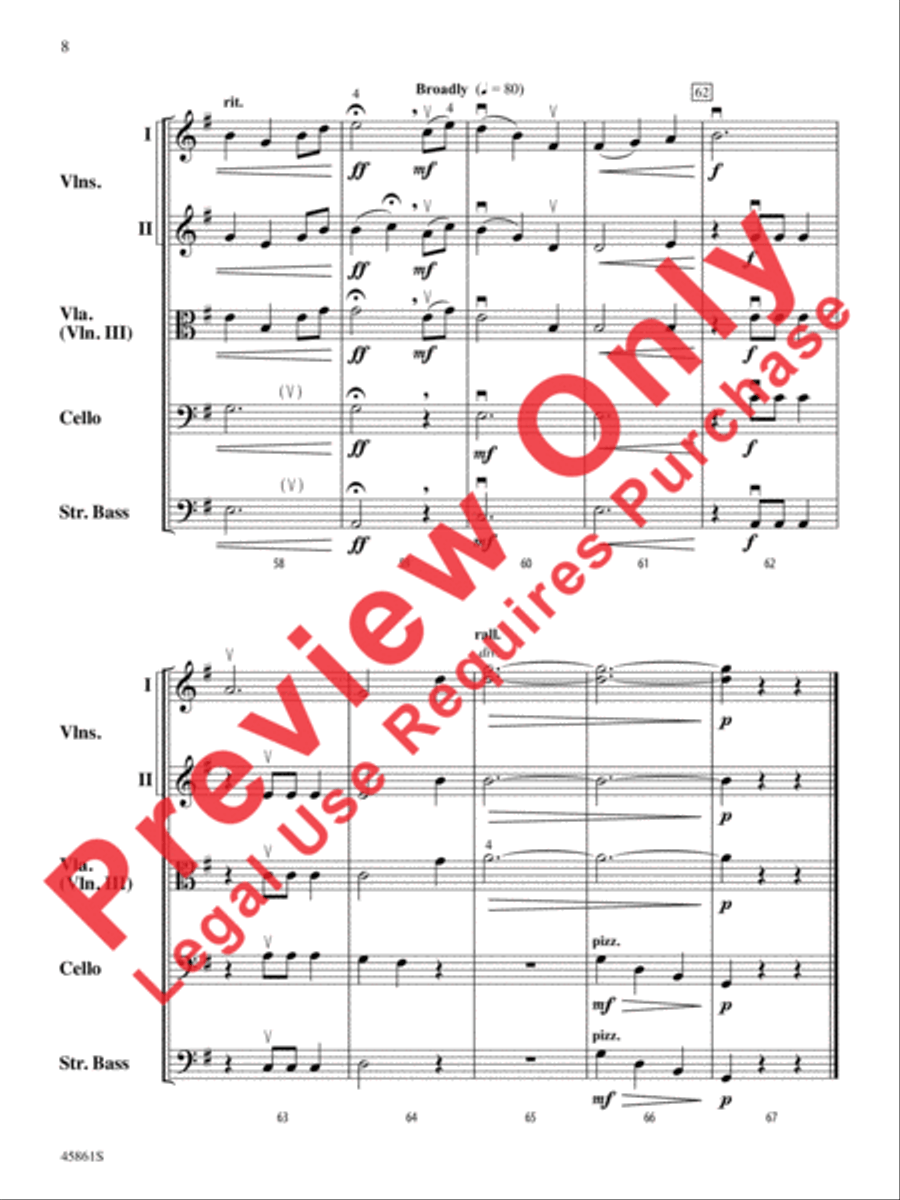 Beauteous Spirit String Orchestra scores gallery preview page 8