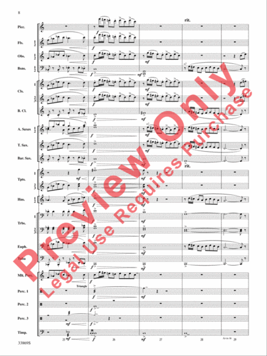 Mt. Everest Concert Band scores gallery preview page 9