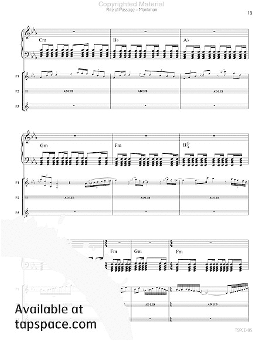 Rite of Passage Rite of Passage Percussion Ensemble scores gallery preview page 22