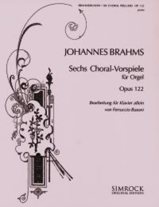Book cover for Choralvorspiele(6) Op.122