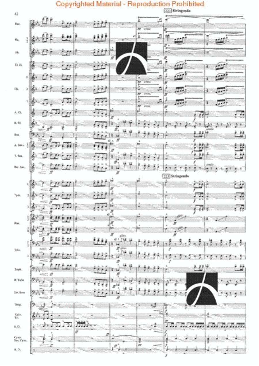 The Seventh Night of July Concert Band scores gallery preview page 39