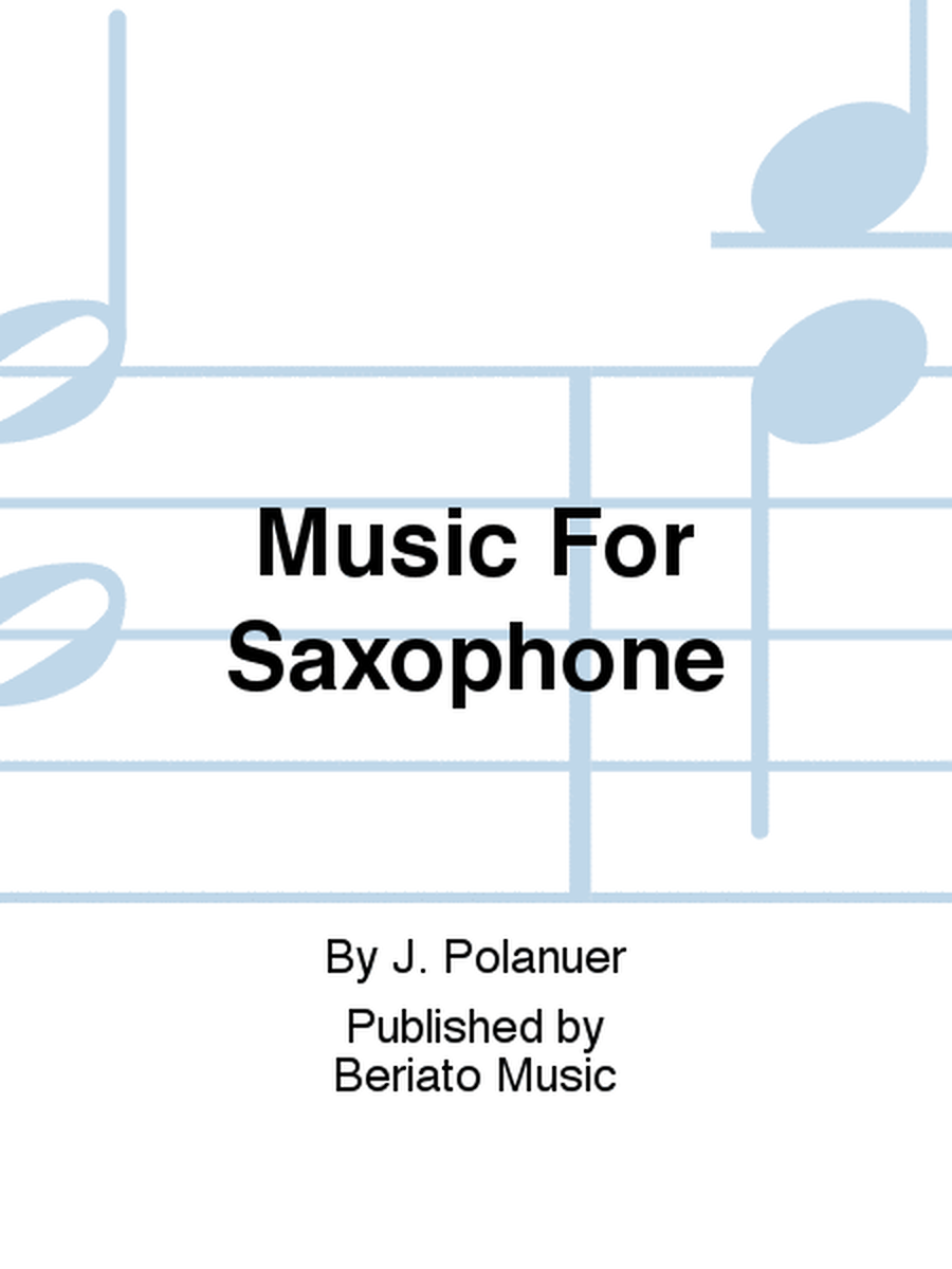 Music For Saxophone