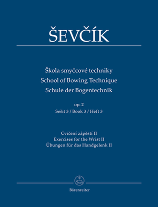 Book cover for School of Bowing Technique op. 2 (Book 3)