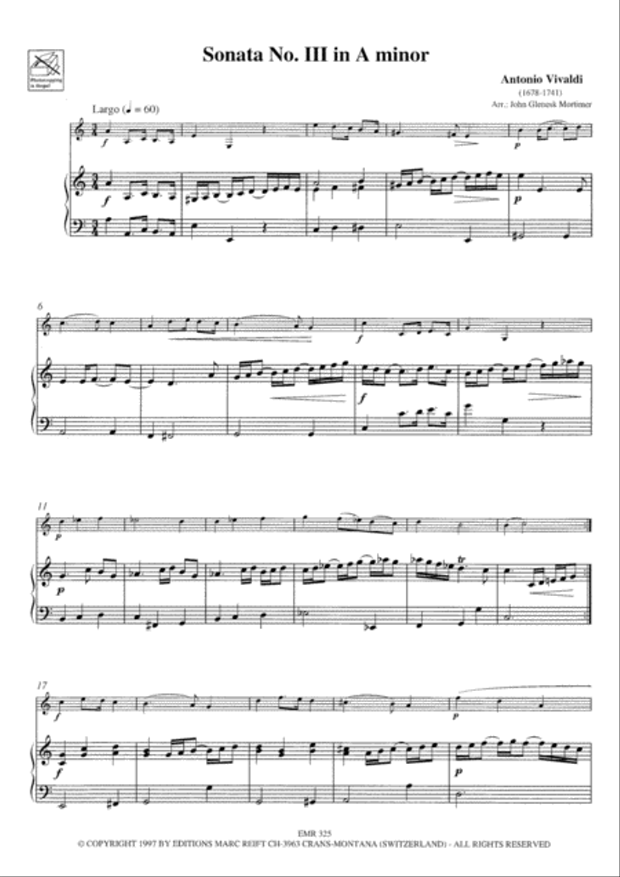 Sonata No. 3 Bassoon Solo scores gallery preview page 3