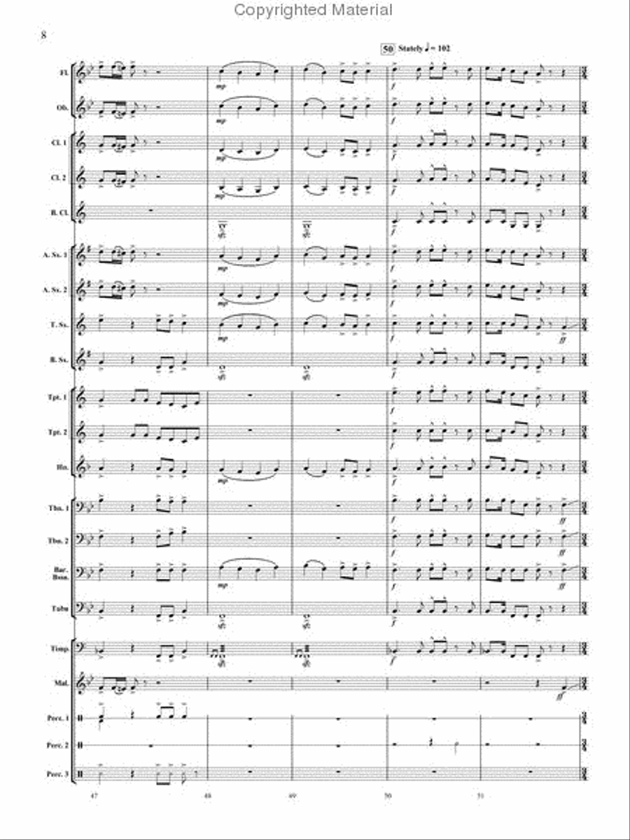 Santa's Big Adventure Concert Band scores gallery preview page 9