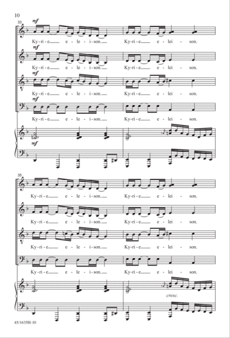 Mass: A Celebration of Love and Joy 4-Part scores gallery preview page 8