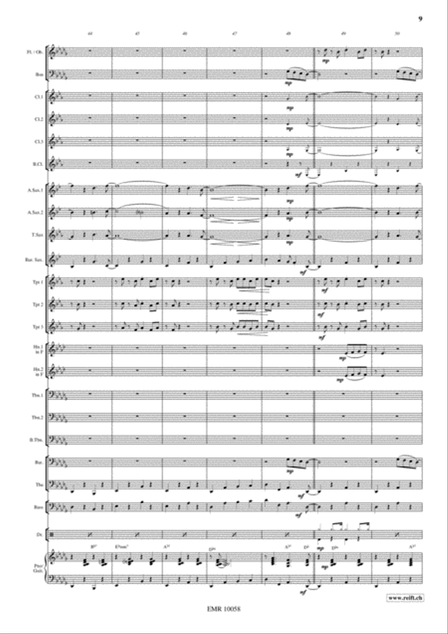 Stompin' At The Savoy Concert Band scores gallery preview page 10