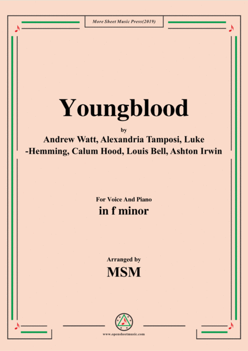 Youngblood,in f minor,for Voice And Piano