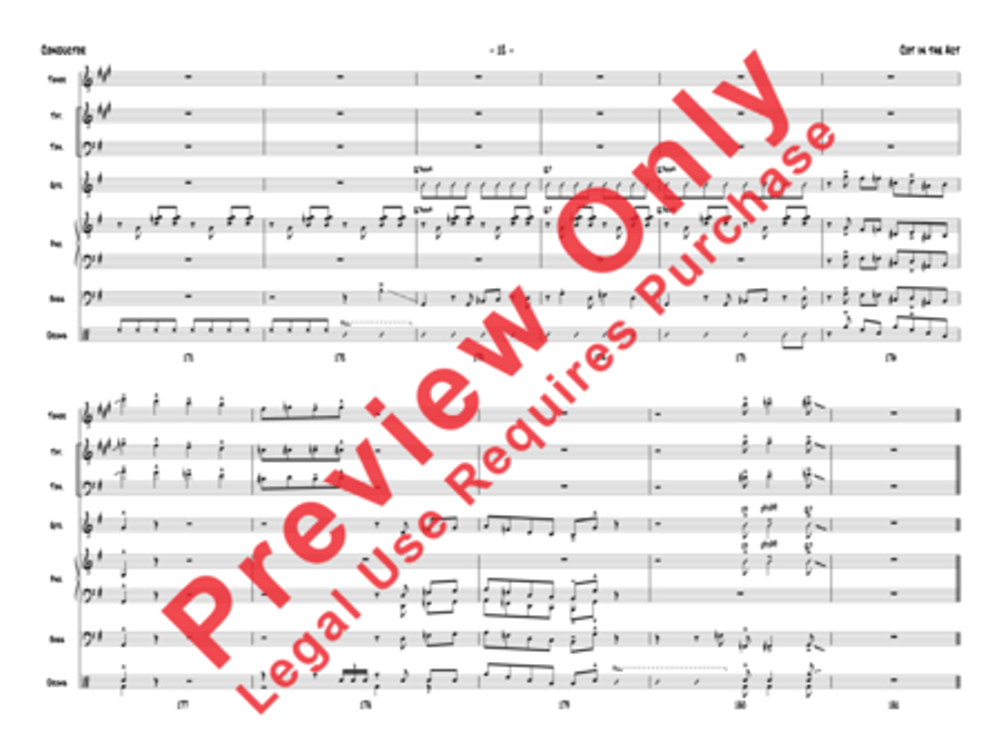 Cot in the Act Jazz Ensemble scores gallery preview page 15