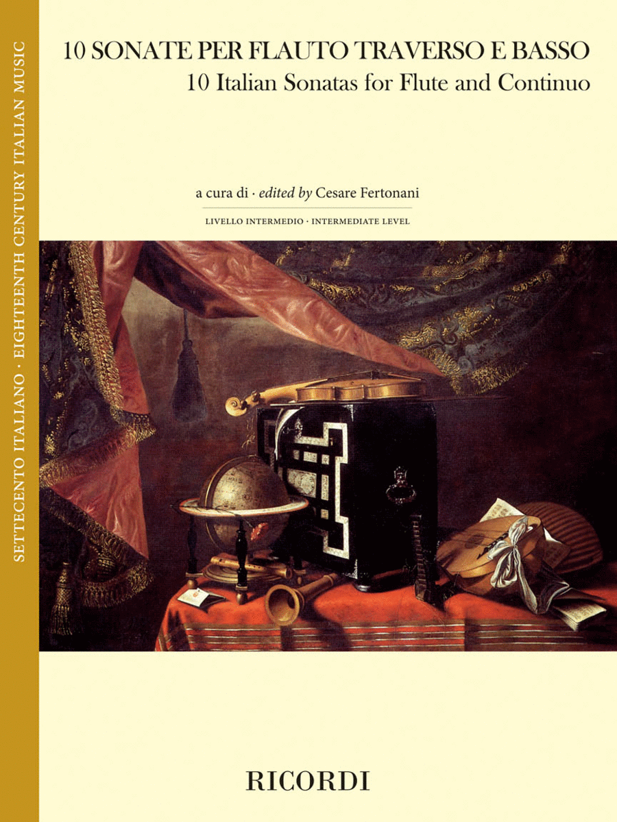 10 Italian Sonatas for Flute and Continuo Flute scores gallery preview page 1