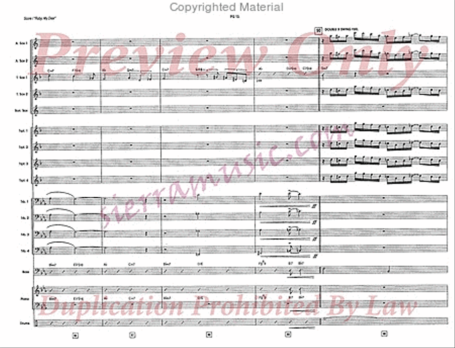 Ruby, My Dear Ruby, My Dear Big Band scores gallery preview page 14