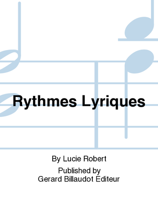 Book cover for Rythmes Lyriques