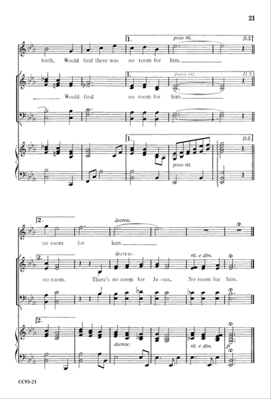 Jesus Is Born Jesus Is Born 4-Part scores gallery preview page 23