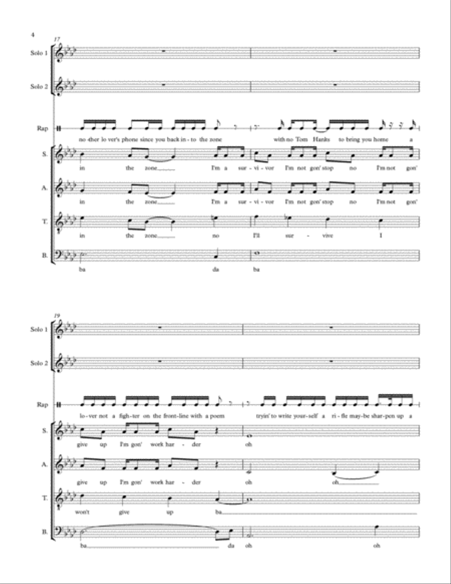 Battle Scars Battle Scars 4-Part scores gallery preview page 4