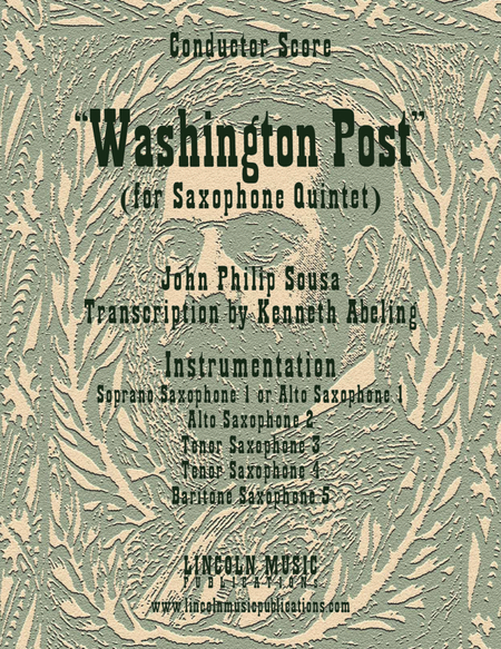 March - Washington Post March (for Saxophone Quintet SATTB or AATTB) image number null