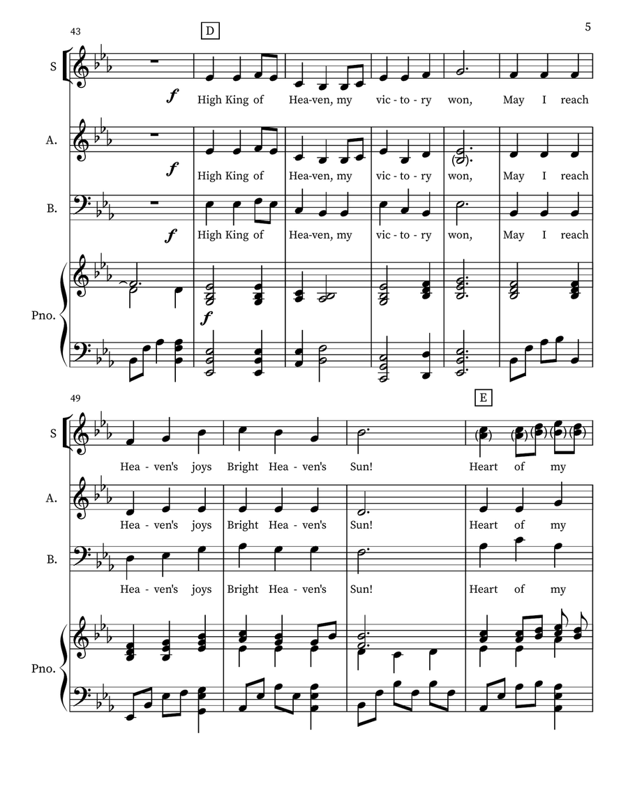Be Thou My Vision Be Thou My Vision 3-Part scores gallery preview page 5