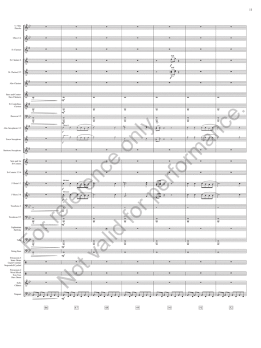 Emperata Overture Concert Band scores gallery preview page 12