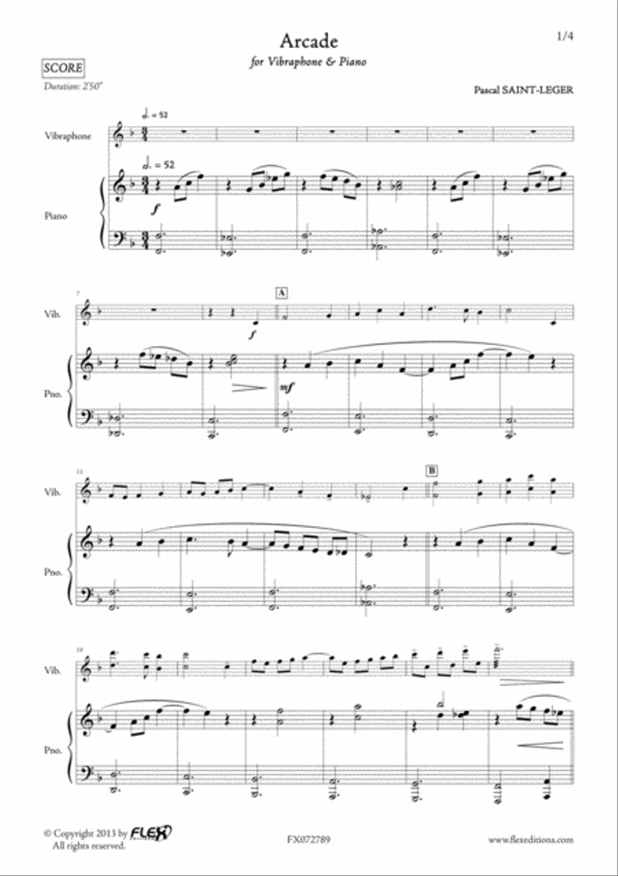Arcade Arcade Piano Accompaniment scores gallery preview page 2