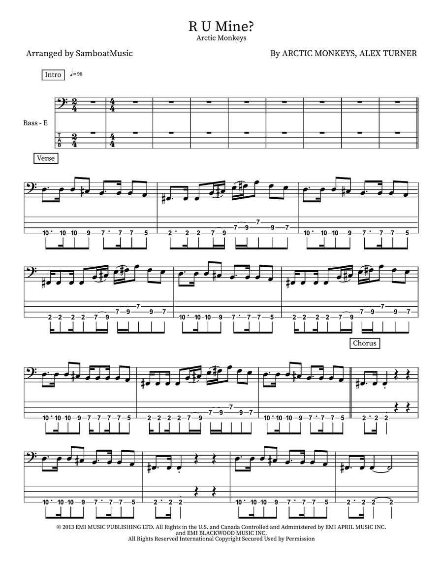 R U Mine? R U Mine? Acoustic Guitar scores gallery preview page 1
