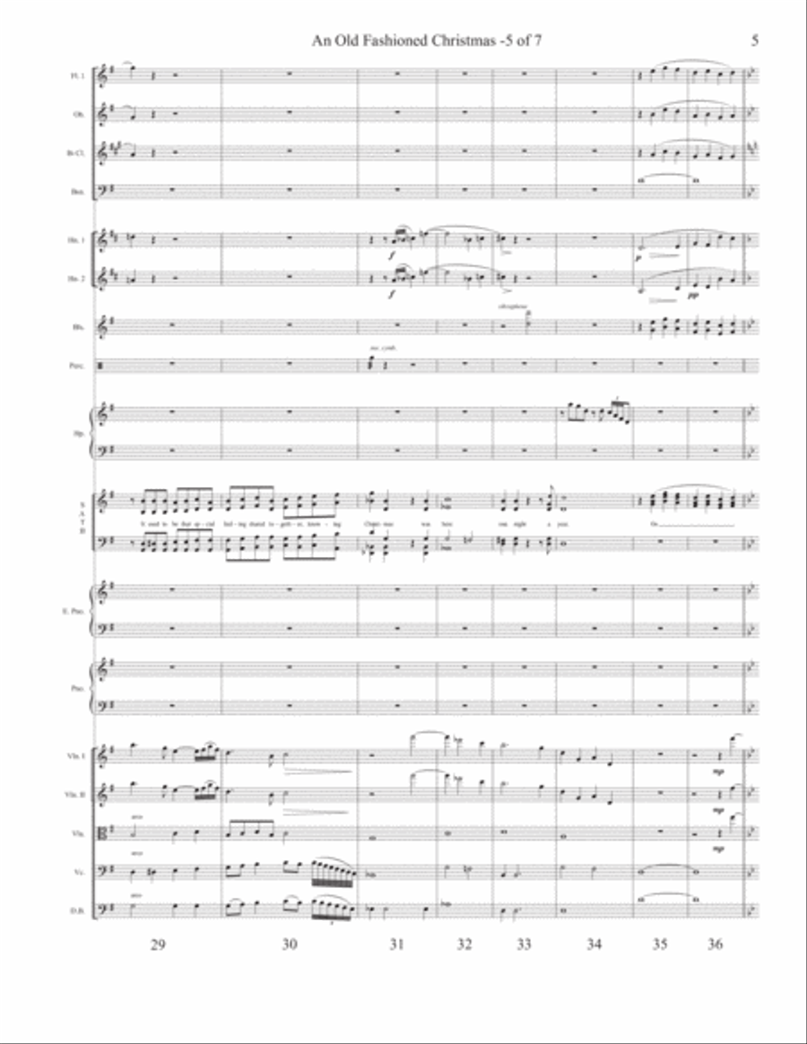 An Old Fashioned Christmas 4-Part scores gallery preview page 5