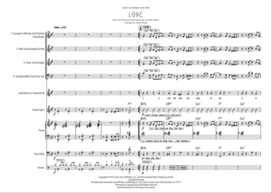 L-O-V-E Jazz Ensemble scores gallery preview page 2