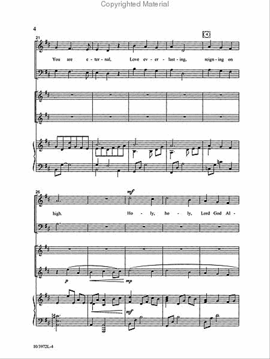Be Unto Your Name 4-Part scores gallery preview page 3