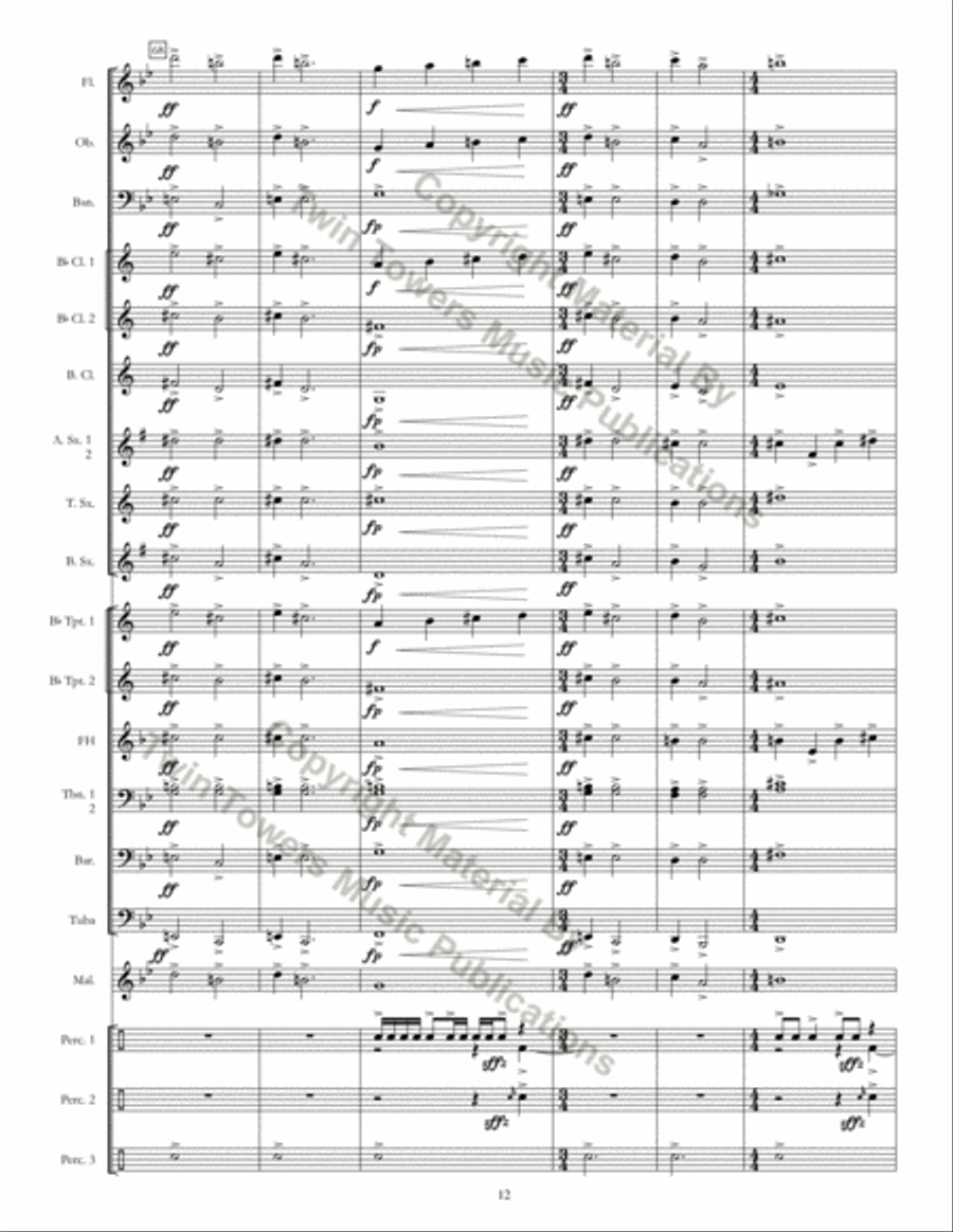 Introit Concert Band scores gallery preview page 13