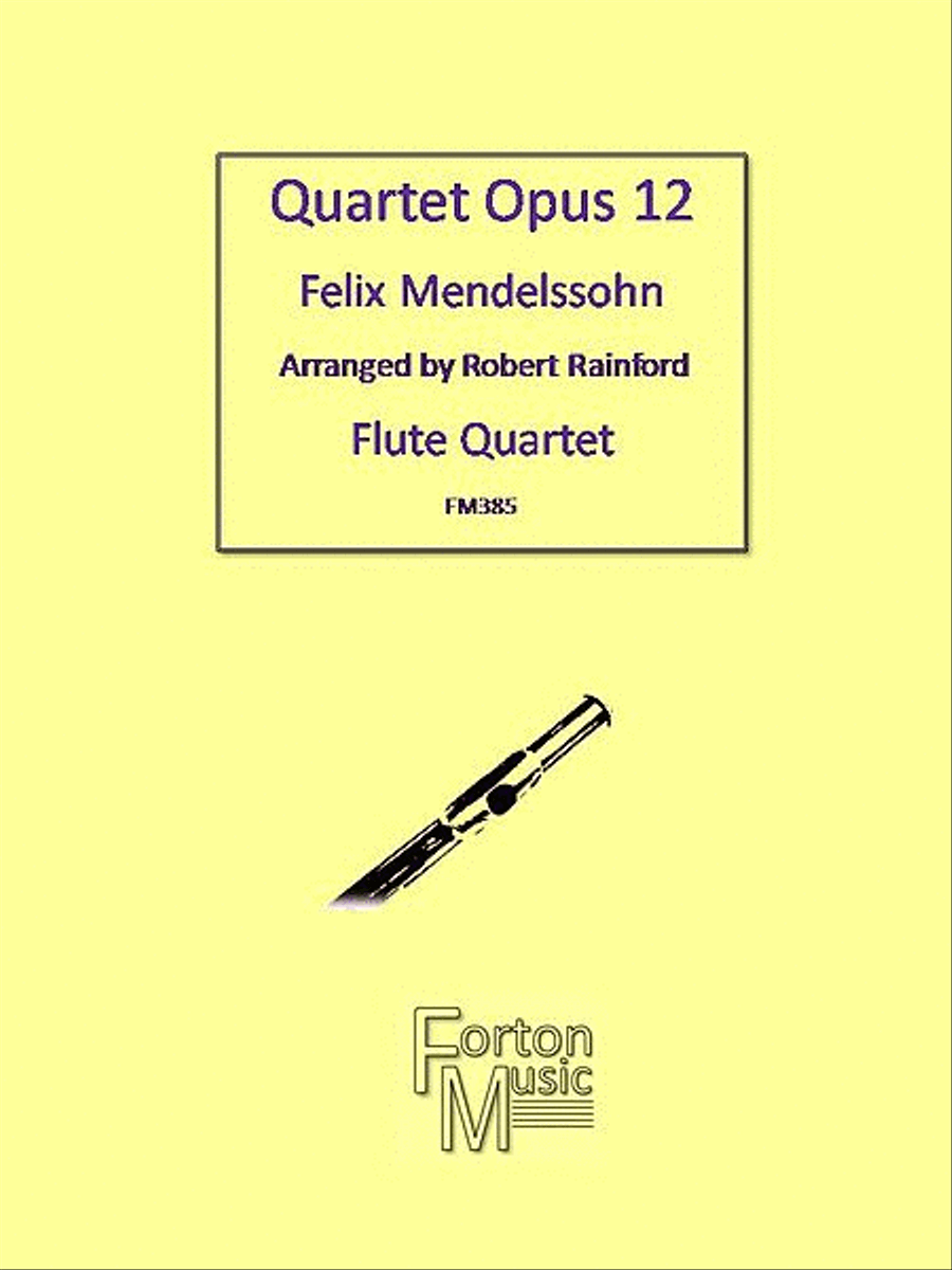 Quartet Op 12 Flute Quartet scores gallery preview page 1