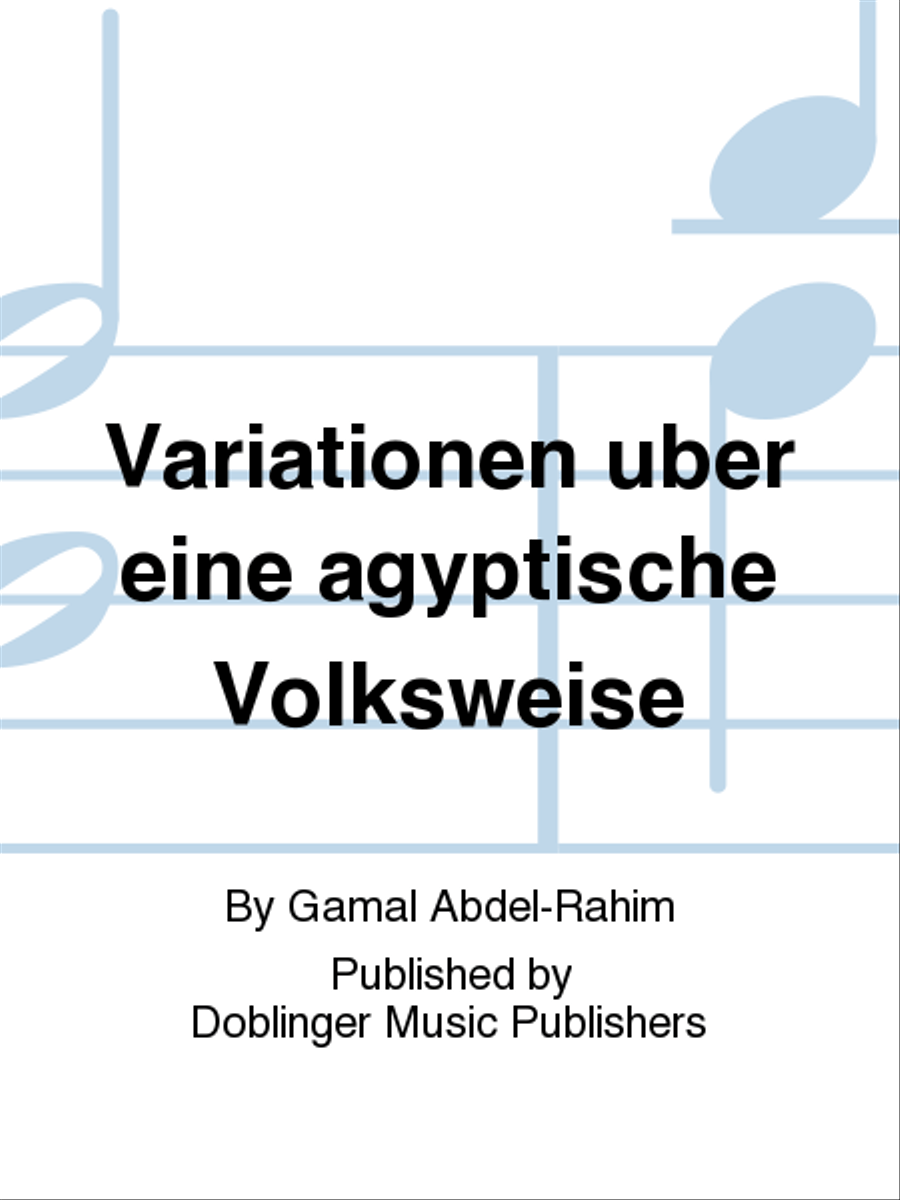 Variationen uber eine agyptische Volksweise Piano Solo scores gallery preview page 1