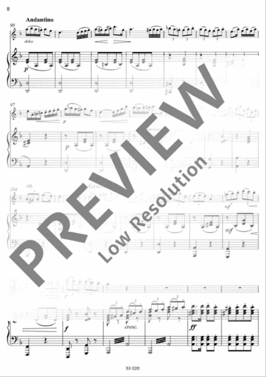 Russian Gypsy Song Flute Solo scores gallery preview page 9