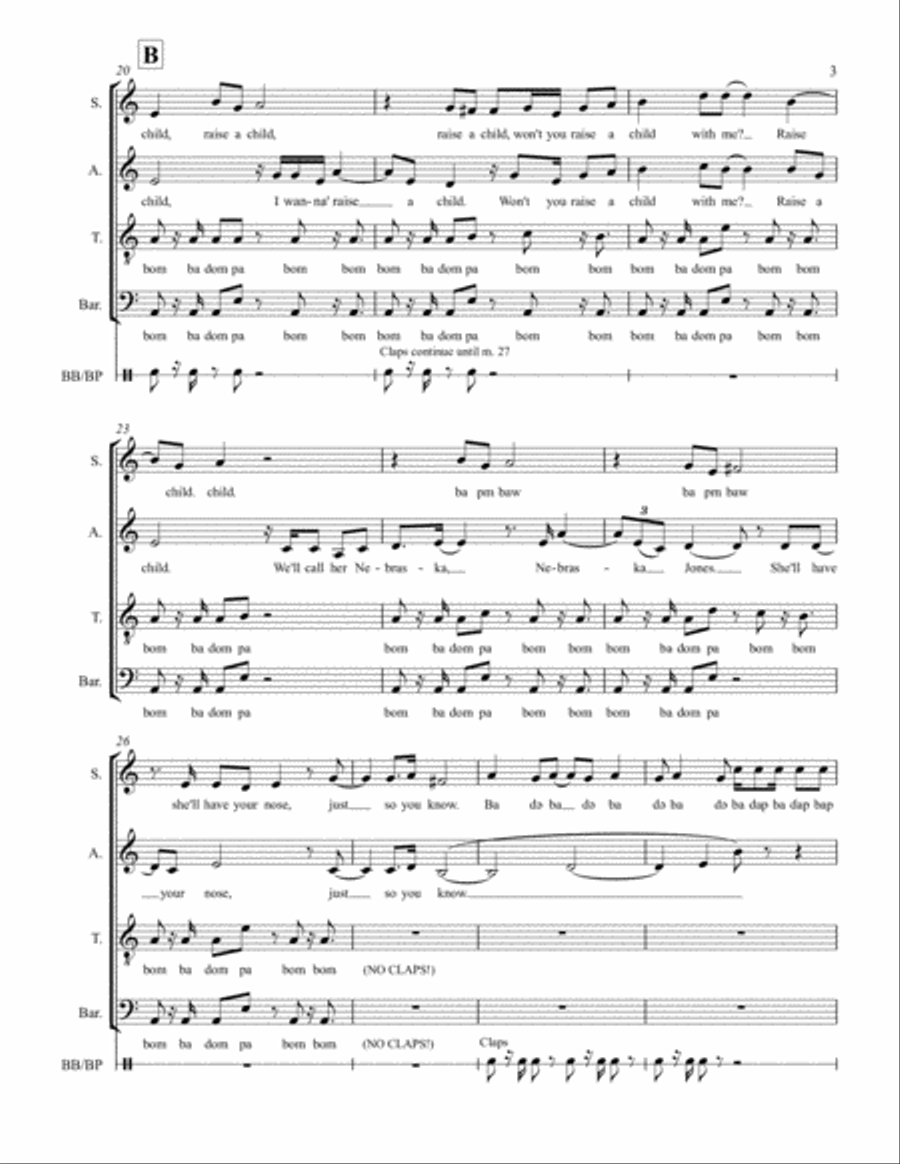 Settle Down 4-Part scores gallery preview page 3