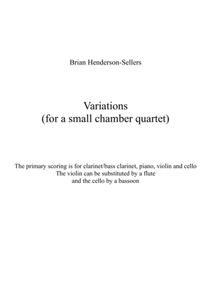 Variations for a small chamber quartet