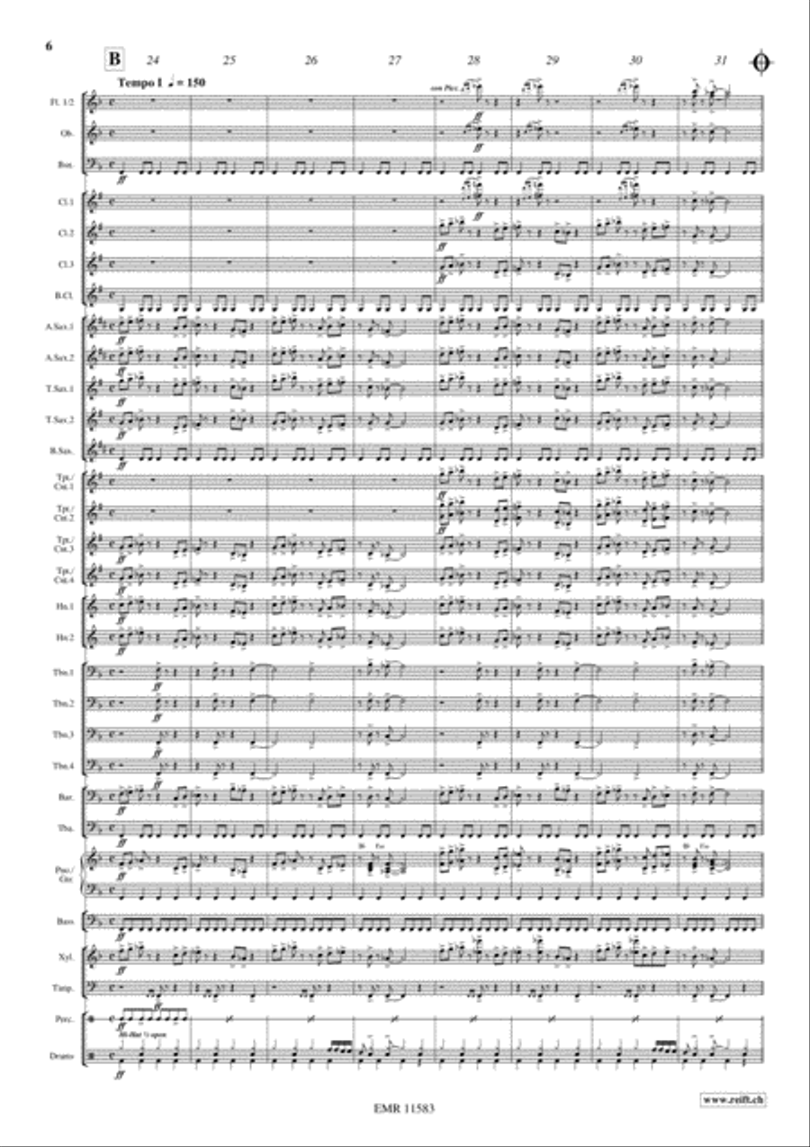 Live And Let Die Concert Band scores gallery preview page 7