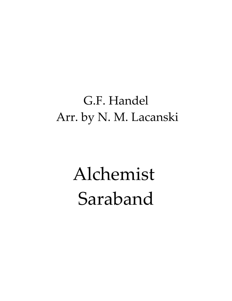 Alchemist Saraband String Trio scores gallery preview page 1