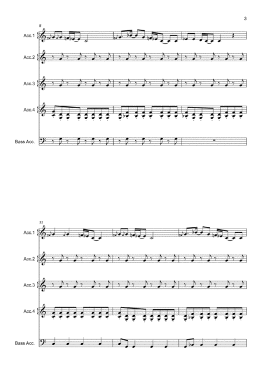 Rolling In The Deep Small Ensemble scores gallery preview page 3