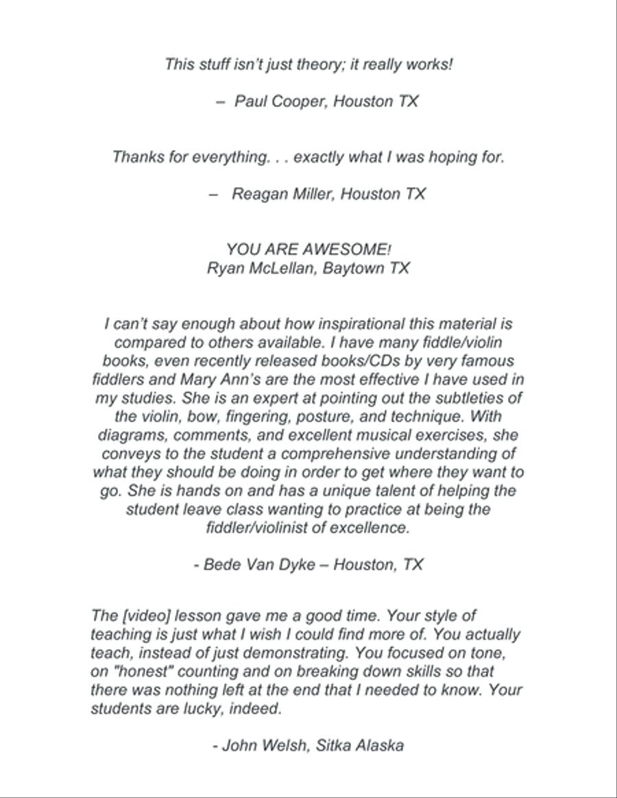 The Violin/Fiddle Manual and Encyclopedia of Techniques: Violin scores gallery preview page 2