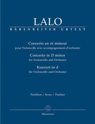 Book cover for Concerto for Violoncello and Orchestra in D minor