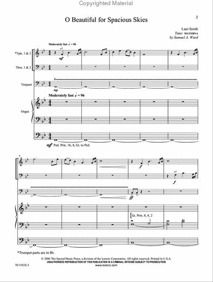 Fanfares and Finales for Congregational Singing Organ scores gallery preview page 2