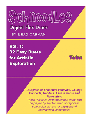 Book cover for Schnoodles 32 Easy Flex Duets for Band (Tuba)