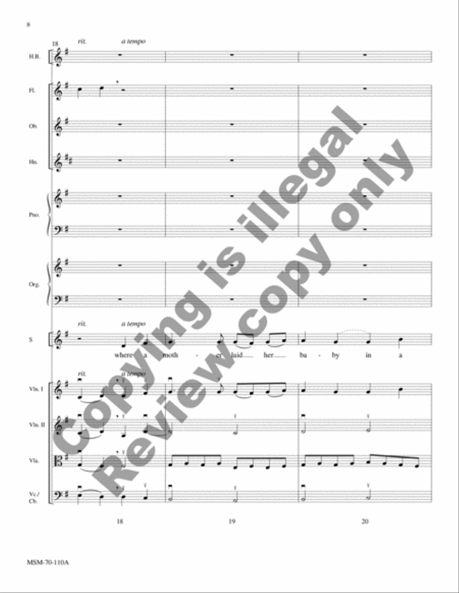 A Carol Suite (Chamber Orchestra Score) Choir scores gallery preview page 8