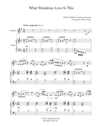 Book cover for What Wondrous Love is This (Clarinet-Piano)