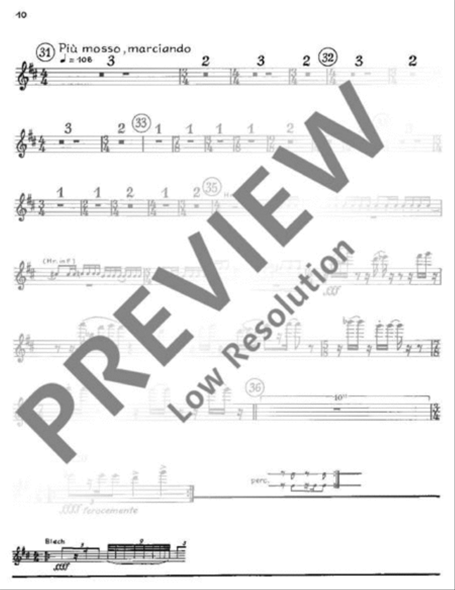 Le Miracle de la Rose Clarinet scores gallery preview page 12