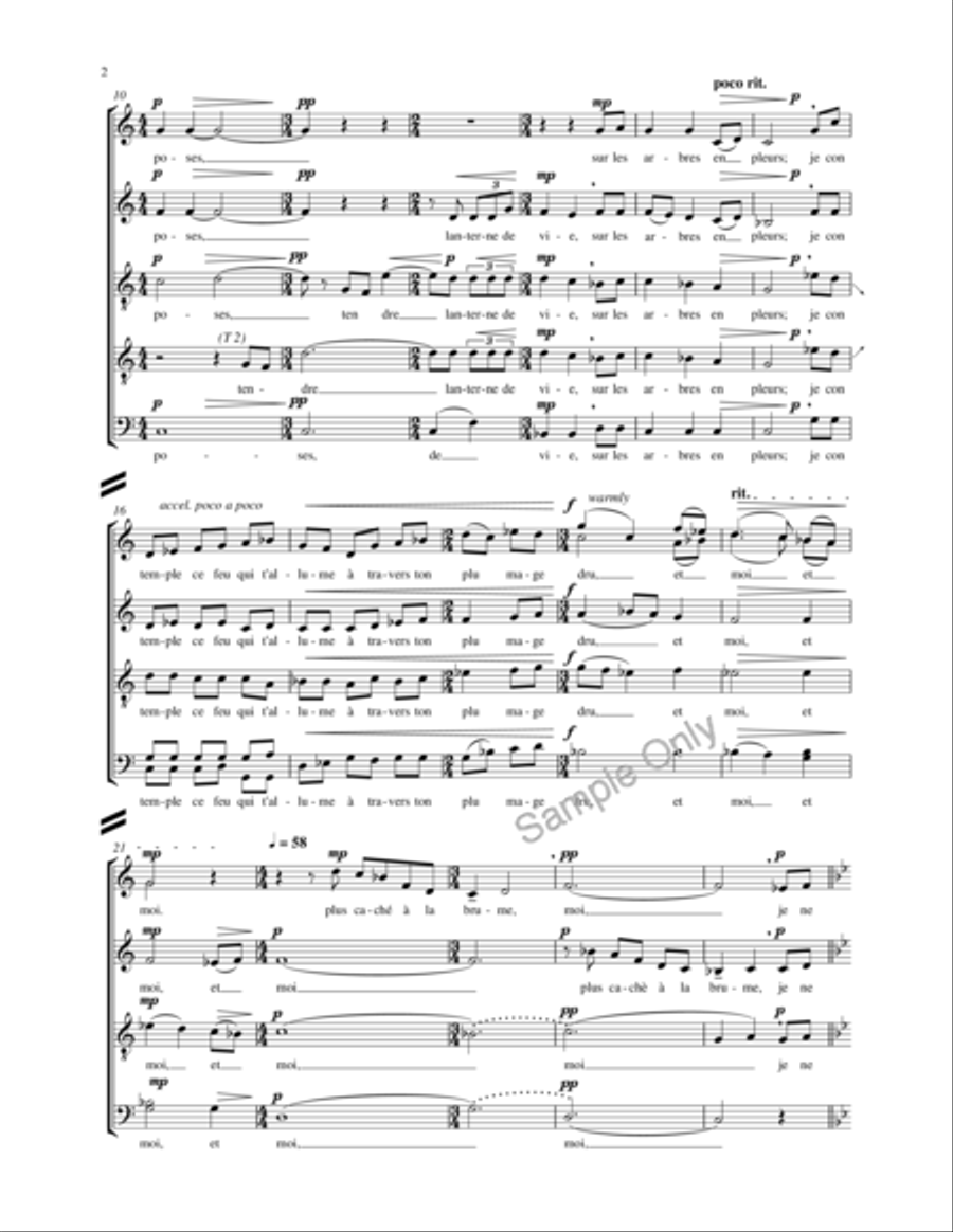 Mesange 4-Part scores gallery preview page 3